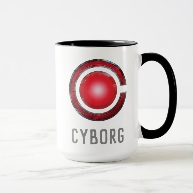 Justice League | Glowing Cyborg Symbol Mugg (Höger)