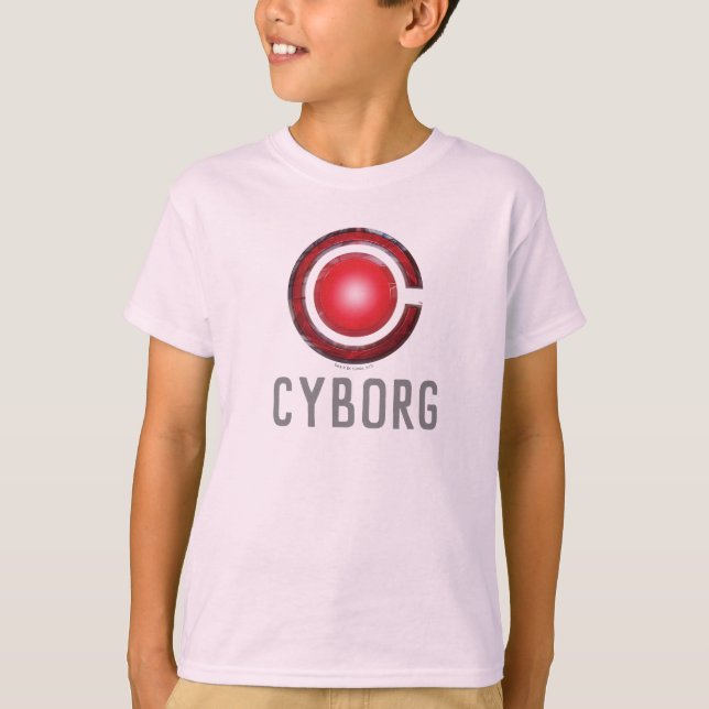 Justice League | Glowing Cyborg Symbol Tee (Framsida)