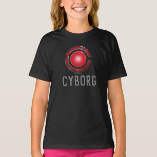 Justice League Glowing Cyborg Symbol Tee Shirt