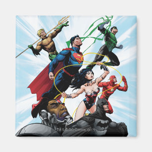 Justice League - Grupp 1 Magnet