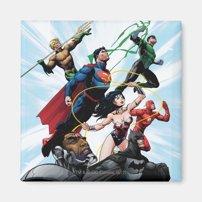 Justice League - Grupp 1 Magnet (Framsidan)