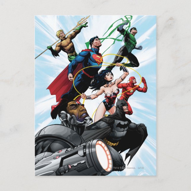 Justice League - Grupp 1 Vykort (Framsida)