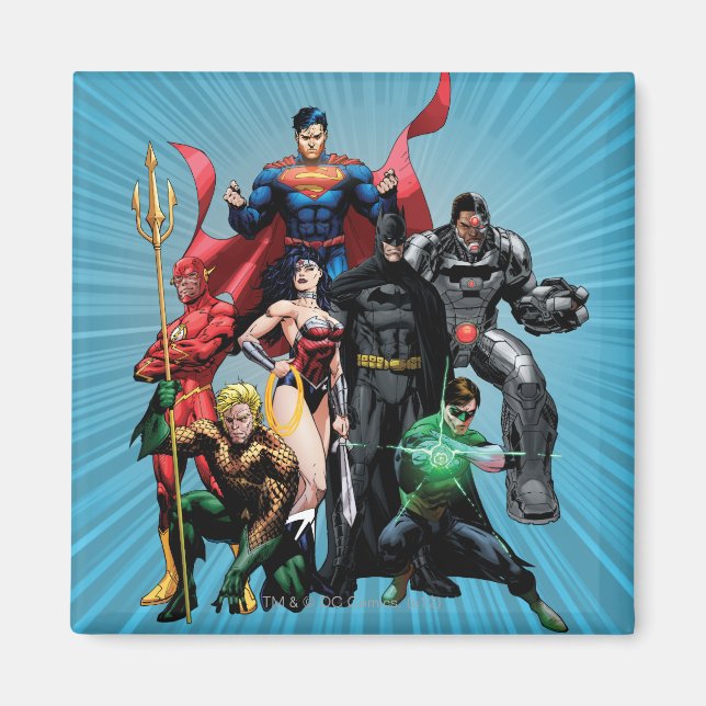 Justice League - Grupp 2 Magnet (Framsidan)