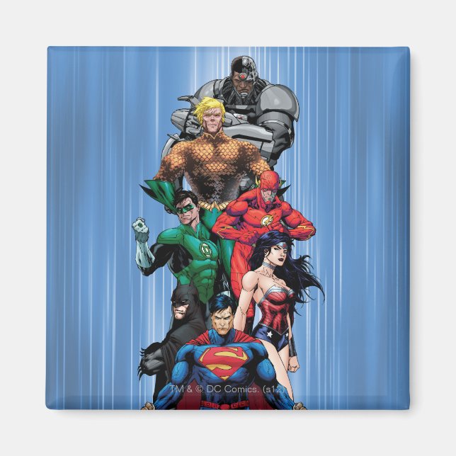 Justice League - Grupp 3 Magnet (Framsidan)