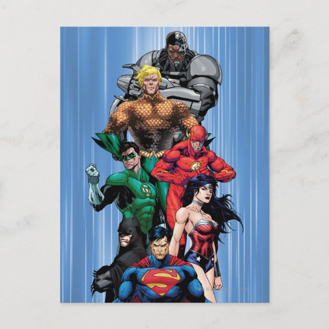 Justice League - Grupp 3 Vykort (Framsida)