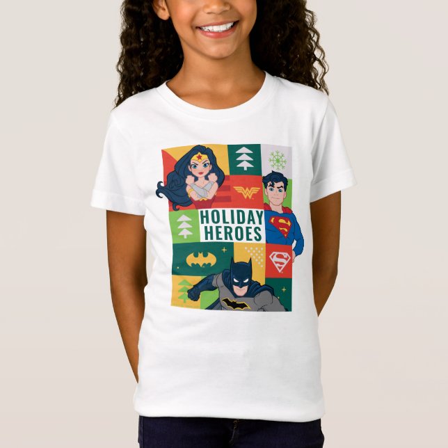 Justice League Helgdag Collage T Shirt (Framsida)