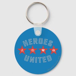 Justice League Heroes Unbundes Logotyper Nyckelring