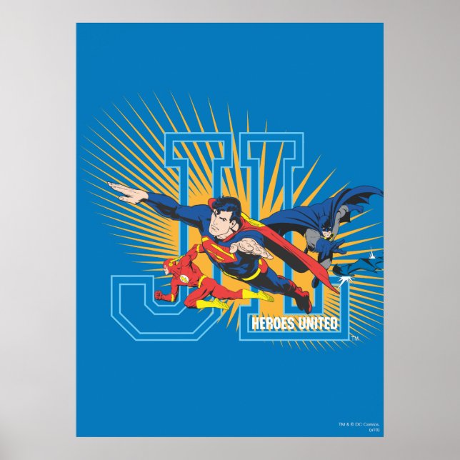Justice League Heroes United Poster (Framsidan)
