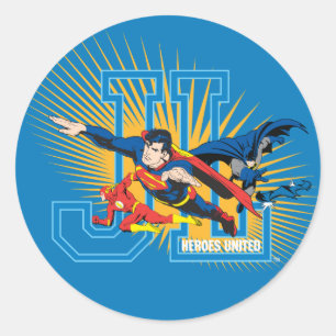 Justice League Heroes United Runt Klistermärke