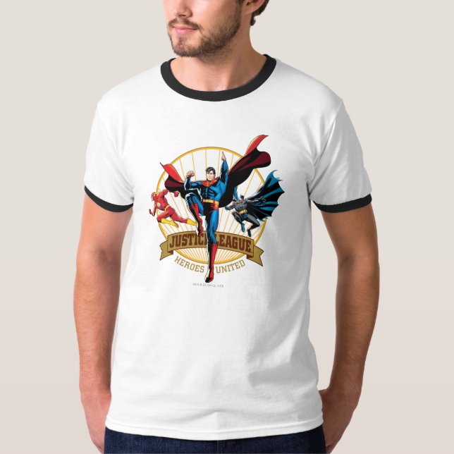 Justice League Heroes United T-shirt (Framsida)