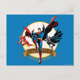 Justice League Heroes United Vykort
