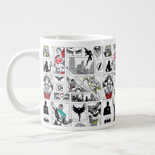 Justice League Heroisk Panel Mönster Jumbo Mugg