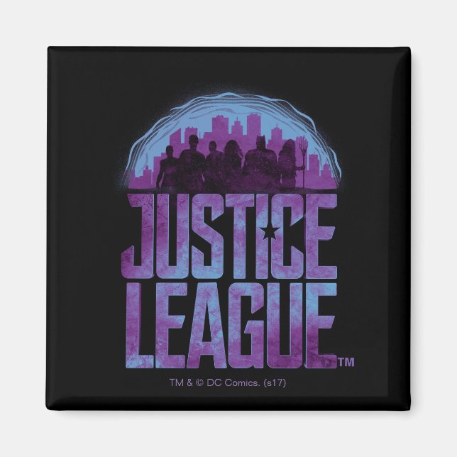Justice League | Justice League City Silhouette Magnet (Framsidan)