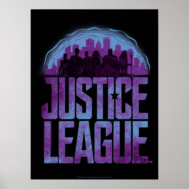 Justice League | Justice League City Silhouette Poster (Framsidan)