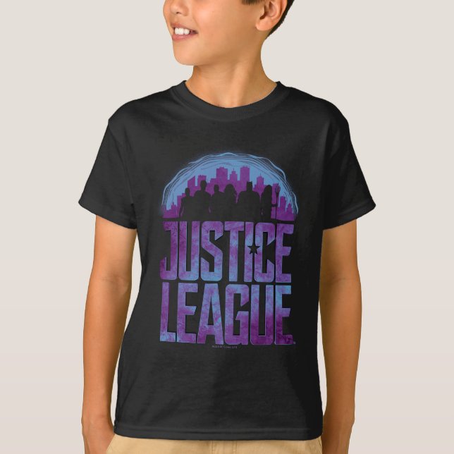 Justice League | Justice League City Silhouette Tee (Framsida)
