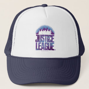 Justice League Justice League City Silhouette Truckerkeps
