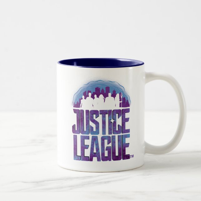 Justice League | Justice League City Silhouette Två-Tonad Mugg (Höger)