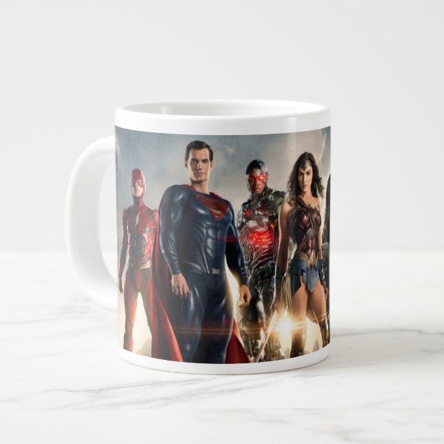 Justice League | Justice League on Battlefield Jumbo Mugg (Framsida vänster)