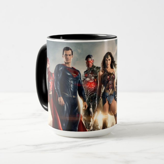 Justice League | Justice League on Battlefield Mugg (Framsida vänster)