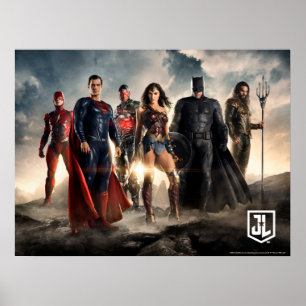 Justice League Justice League on Battlefield Poster
