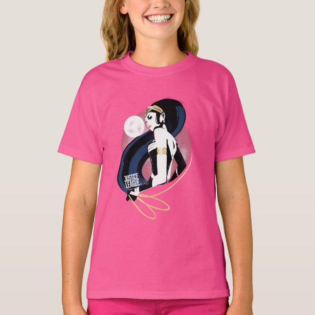 Justice League |  kvinnoprofilsartikel T Shirt (Framsida)