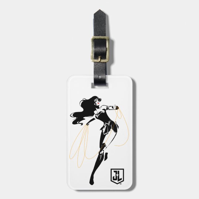 Justice League |  kvinnor med lasso-poppsten Bagagebricka (Vertikal Framsida)