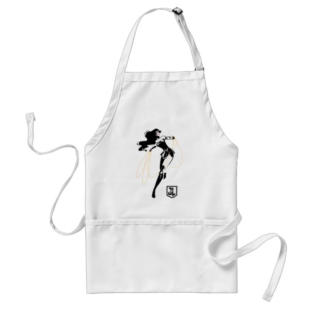 Justice League |  kvinnor med lasso-poppsten Förkläde (Framsidan)