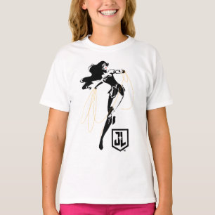 Justice League kvinnor med lasso-poppsten T-shirt