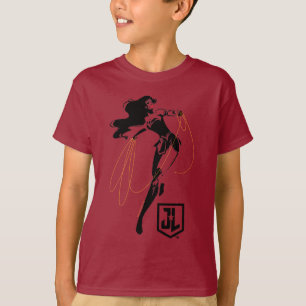Justice League kvinnor med lasso-poppsten T-shirt