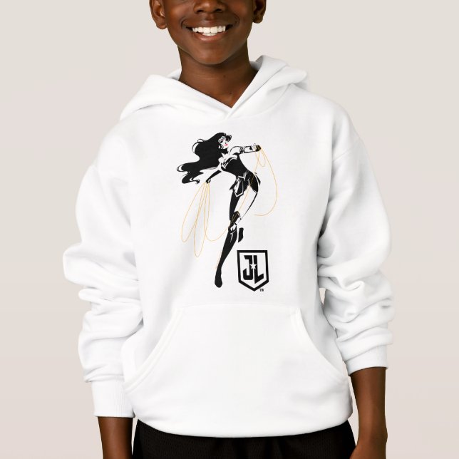Justice League |  kvinnor med lasso-poppsten Tee (Framsida)