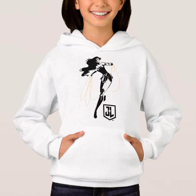 Justice League |  kvinnor med lasso-poppsten Tröja (Framsida)