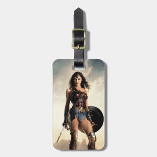 Justice League kvinnor på attlefield Bagagebricka
