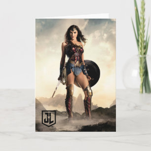 Justice League kvinnor på attlefield Kort