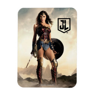 Justice League    kvinnor på attlefield Magnet