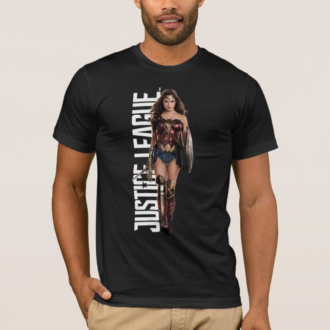 Justice League |  kvinnor på attlefield T Shirt (Framsida)