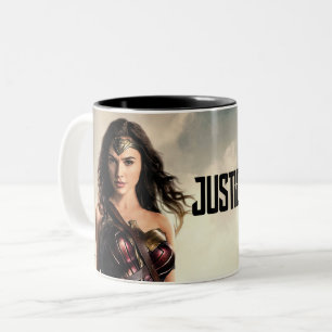Justice League kvinnor på attlefield Två-Tonad Mugg