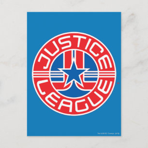 Justice League Logotyp Vykort