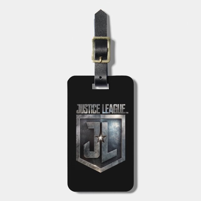 Justice League | Metallic JL Shield Bagagebricka (Vertikal Framsida)