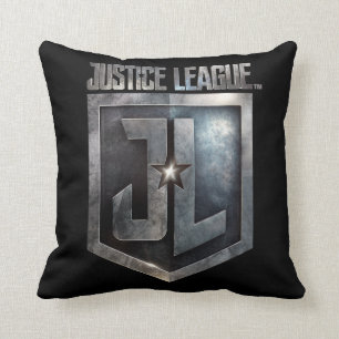 Justice League Metallic JL Shield Kudde