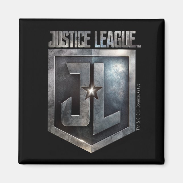Justice League | Metallic JL Shield Magnet (Framsidan)