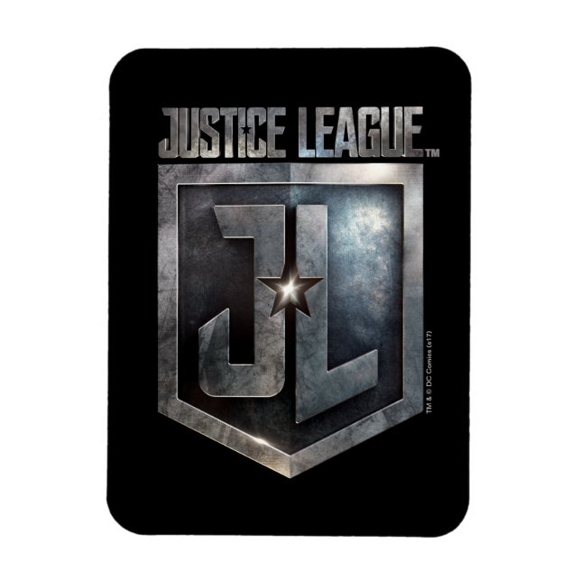 Justice League | Metallic JL Shield Magnet (Vertikal)