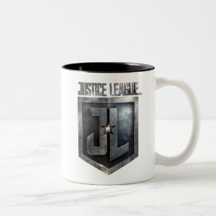 Justice League   Metallic JL Shield Två-Tonad Mugg