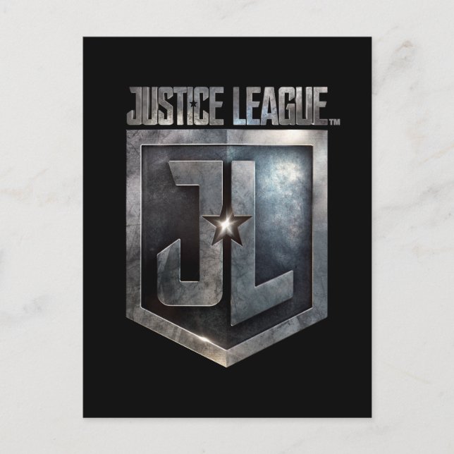 Justice League | Metallic JL Shield Vykort (Framsida)