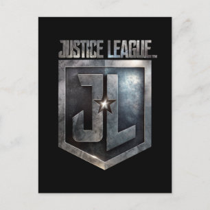 Justice League   Metallic JL Shield Vykort