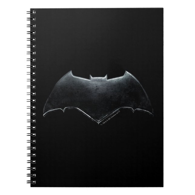 Justice League | Metallisk Batman-symbol Anteckningsbok (Framsidan)