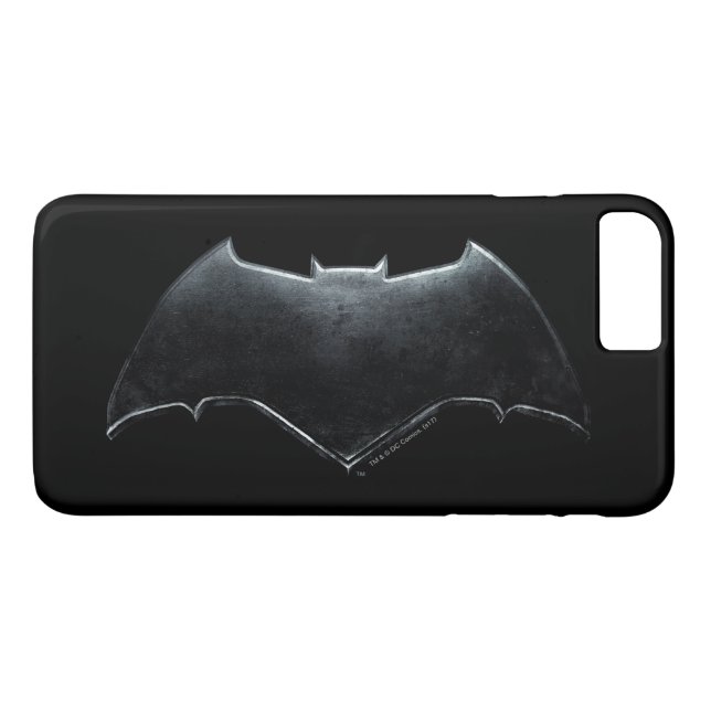Justice League | Metallisk Batman-symbol Case-Mate iPhone Skal (Baksida (horisontal))