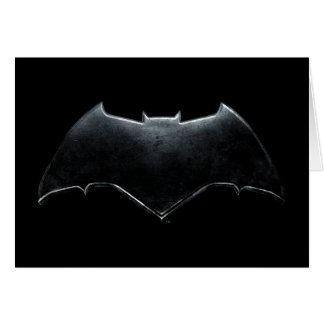 Justice League | Metallisk Batman-symbol Hälsningskort