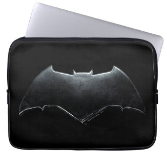 Justice League | Metallisk Batman-symbol Laptop Sleeve