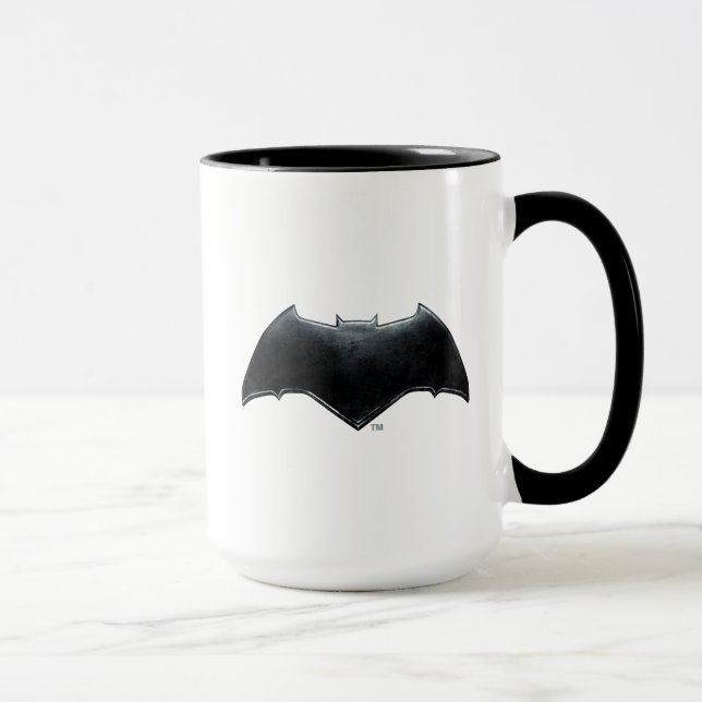 Justice League | Metallisk Batman-symbol Mugg (Höger)