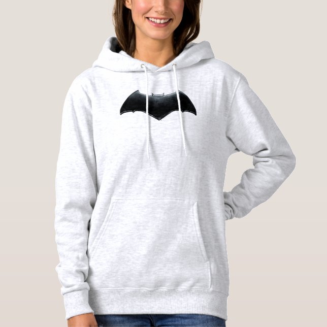 Justice League | Metallisk Batman-symbol Tee Shirt (Framsida)